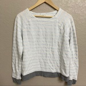 Lou & gray white stripe pull over sweater